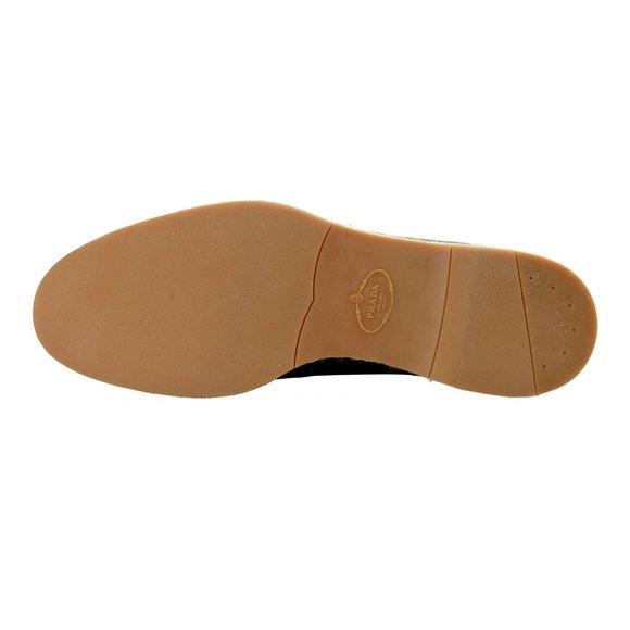 Prada Men's Blue Leather Casual Oxfords Shoes - Picture 6 of 8